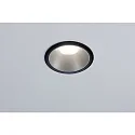 Paulmann Luminaria empotrable COLE COIN LED rígido, juego de 3 IP44, negro, plata regulable 6,5W 460lm 2700K 100° 100° CRI >80
