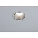 Paulmann Luminaria empotrable COLE COIN LED rígido IP44, plata, blanco regulable 6,5W 460lm 2700K 100° 100° CRI >80