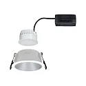 Paulmann Luminaria empotrable COLE COIN LED rígido IP44, plata, blanco regulable 6,5W 460lm 2700K 100° 100° CRI >80