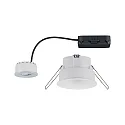 Paulmann Luminaria empotrable CYMBAL COIN LED rígido, juego de 1 IP44, blanco mate regulable 6,8W 463lm 2700K 38° 38° CRI >80
