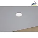 Paulmann Luminaria empotrable CYMBAL COIN LED rígido IP20, blanco mate regulable