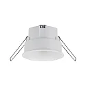 Paulmann Luminaria empotrable CYMBAL COIN LED rígido IP20, blanco mate regulable