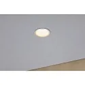 Paulmann Luminaria empotrable CYMBAL COIN LED rígido, Dim-To-Warm, juego de 3 IP44, blanco mate regulable 19
