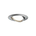 Paulmann Luminaria empotrable BASE giratorio, juego de 3, conmutable GU10 IP20, hierro cepillado  15W 350lm 3000K 100° 100° CRI >80