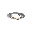 Paulmann Luminaria empotrable BASE COIN giratorio, juego de 3, conmutable IP20, hierro cepillado  15W 370lm 3000K 100° 100° CRI > 80