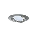 Paulmann Luminaria empotrable BASE COIN giratorio, juego de 3, conmutable IP20, hierro cepillado  15W 370lm 3000K 100° 100° CRI > 80