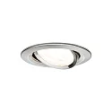 Paulmann recessed luminaire NOVA LED round, swivelling, set of 3 GU10 IP23, brushed iron  19,5W 460lm 2700K 38° 38° CRI >80