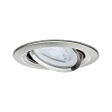 Paulmann recessed luminaire NOVA LED round, swivelling, set of 3 GU10 IP23, brushed iron  19,5W 460lm 2700K 38° 38° CRI >80
