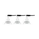 Paulmann recessed luminaire NOVA LED round, swivelling, set of 3 GU10 IP23, white matt  19,5W 460lm 2700K 38° 38° CRI >80
