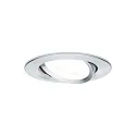 Paulmann recessed luminaire NOVA LED round, swivelling, set of 3 GU10 IP23, aluminium  19,5W 460lm 2700K 38° 38° CRI >80