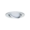 Paulmann recessed luminaire NOVA LED round, swivelling, set of 3 GU10 IP23, aluminium  19,5W 460lm 2700K 38° 38° CRI >80