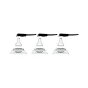 Paulmann recessed luminaire NOVA LED square, swivelling, set of 3 GU10 IP23, white matt  19,5W 460lm 2700K 38° 38° CRI >80