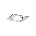 Paulmann Luminaria empotrable NOVA LED angular, giratorio, juego de 3 GU10 IP23, aluminio  19,5W 460lm 2700K 38° 38° CRI >80