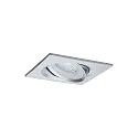 Paulmann Luminaria empotrable NOVA LED angular, giratorio, juego de 3 GU10 IP23, aluminio  19,5W 460lm 2700K 38° 38° CRI >80