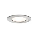 Paulmann recessed luminaire NOVA LED round, rigid, set of 3 GU10 IP44, brushed iron  19,5W 460lm 2700K 38° 38° CRI >80