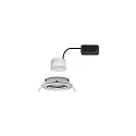 Paulmann Luminaria empotrable NOVA COIN LED redondo, giratorio IP23, hierro cepillado  460lm 2700K 100° 100° CRI >80