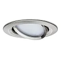 Paulmann Luminaria empotrable NOVA COIN LED redondo, giratorio, juego de 3 IP23, hierro cepillado  19,5W 460lm 2700K 100° 100° CRI >80