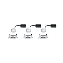 Paulmann recessed luminaire NOVA COIN LED round, swivelling, set of 3 IP23, aluminium  19,5W 460lm 2700K 100° 100° CRI >80