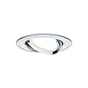 Paulmann recessed luminaire NOVA COIN LED round, swivelling, set of 3 IP23, chrome  19,5W 460lm 2700K 100° 100° CRI >80