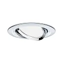 Paulmann recessed luminaire NOVA COIN LED round, swivelling, set of 3 IP23, chrome  19,5W 460lm 2700K 100° 100° CRI >80