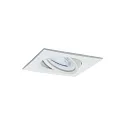 Paulmann Luminaria empotrable NOVA COIN LED angular, giratorio, juego de 3 IP23, blanco mate  19,5W 460lm 2700K 100° 100° CRI >80