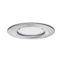 Paulmann recessed luminaire NOVA COIN LED round, rigid, set of 3 IP44, brushed iron  19,5W 460lm 2700K 100° 100° CRI >80