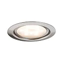 Paulmann Luminaria para muebles MICRO LINE rígido, juego de 3, hierro cepillado 