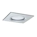 Paulmann Luz downlight NOVA PLUS COIN angular, rígido, juego de 3, con difusor IP44, aluminio regulable