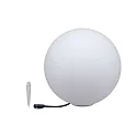 Paulmann Luminaria de exterior PLUG&SHINE GLOBE medio IP67, blanco regulable