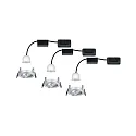 Paulmann Luminaria empotrable NOVA MINI LED giratorio, juego de 3 IP23, aluminio  310lm 2700K 38° 38° CRI >80
