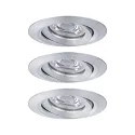 Paulmann Luminaria empotrable NOVA MINI LED giratorio, juego de 3 IP23, aluminio  310lm 2700K 38° 38° CRI >80