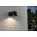 Paulmann Luminaria de pared para exteriores CAPEA LED estándar IP44, gris 