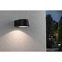 Paulmann Luminaria de pared para exteriores CAPEA LED estándar IP44, gris 