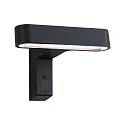 Luminaria de pared ITO horizontal, con detector de movimiento IP44, antracita 