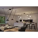 Paulmann Luz LED del sistema ULine PENDEL CONE Ø 35CM plano, rígido, cónico IP20, negro mate regulable