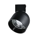 Luz LED del sistema ULine SPOT RONDE Ø 8.5CM giro cardánico IP20, negro mate regulable