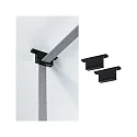 Paulmann Soporte de correa ULine - STRAP HOLDER / STRAIGHT FIXTURE aislado, mecánico, juego de 2, recta, negro mate