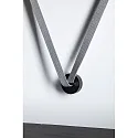 Paulmann Soporte de correa ULine - STRAP HOLDER redondo, aislado, mecánico, universal, negro mate