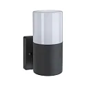 Paulmann outdoor wall luminaire TUBS cylindrical, switchable E27 IP44, grey, matt