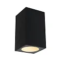 Luminaria de pared para exteriores FLAME UP OR DOWN de 1 llama, angular, conmutable, insect-friendly IP44, antracita 