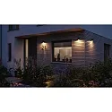 Paulmann outdoor wall luminaire FLAME UP OR DOWN 1 flame, square, switchable, insect friendly IP44, anthracite 