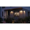 Paulmann Luminaria de pared para exteriores FLAME UP OR DOWN de 1 llama, angular, conmutable, insect-friendly IP44, blanco 