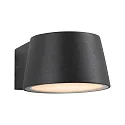 Luminaria de pared para exteriores CAPEA conmutable, insect-friendly IP44, antracita 