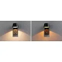 Paulmann Luminaria de pared para exteriores CAPEA con detector de movimiento, conmutable, insect-friendly IP44, antracita 