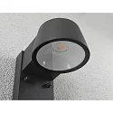 Paulmann Luminaria de pared para exteriores CAPEA con detector de movimiento, conmutable, insect-friendly IP44, antracita 