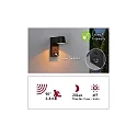 Paulmann Luminaria de pared para exteriores CAPEA con detector de movimiento, conmutable, insect-friendly IP44, antracita 