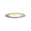 floor recessed luminaire PLUG & SHINE FLOOR INSECT / Ø 7CM insect friendly IP67, silver