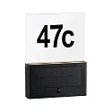 Número de casa iluminado NEDA PIR con detector de movimiento LED IP44, antracita