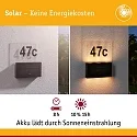 Paulmann Número de casa iluminado NEDA PIR con detector de movimiento LED IP44, antracita