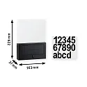 Paulmann Número de casa iluminado NEDA PIR con detector de movimiento LED IP44, antracita
